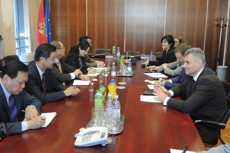 Saopštenje: Susret ministra Brajovića sa delegacijom NR Kine
