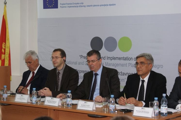 Saopštenje: Održana pres konferencija povodom završetka projekta „Priprema i implementacija državnog i lokalnih planova upravljanja otpadom”