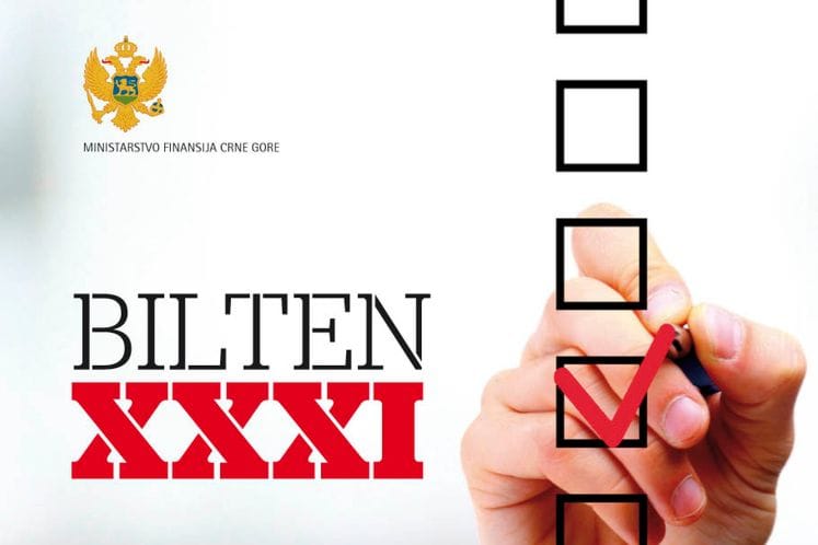 Ministarstvo finansija objavilo Bilten XXXI
