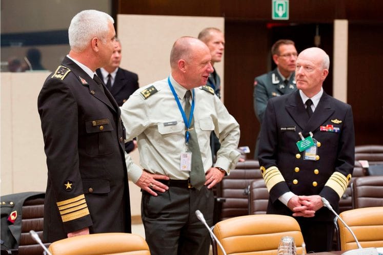 Načelnik Generalštaba VCG admiral Dragan Samardžić na zasijedanju Vojnog komiteta NATO