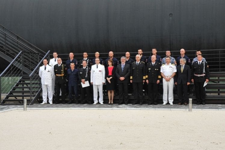 Dodjela sertifikata za protivminske ronioce Mornarice VCG i 430. mornaričkog diviziona Slovenačke Vojske