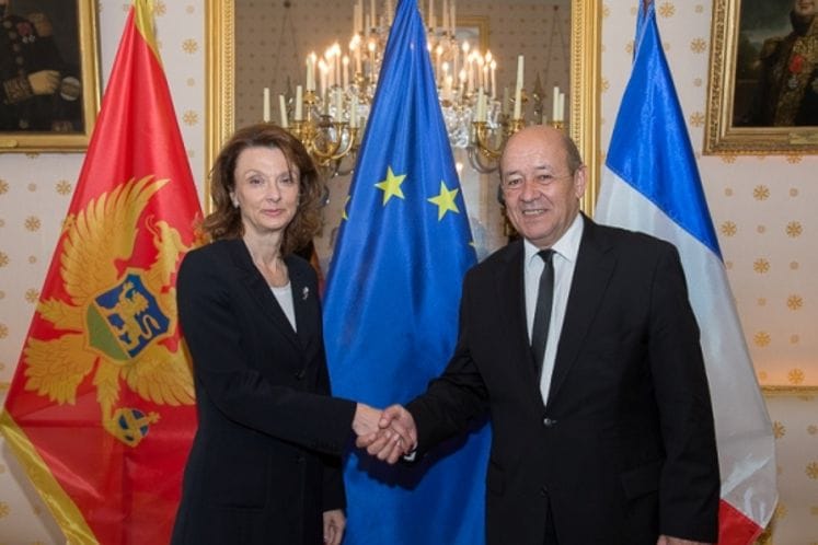 Minister of Defence Milica Pejanović Đurišić's official visit to Paris: French Support on the road to NATO