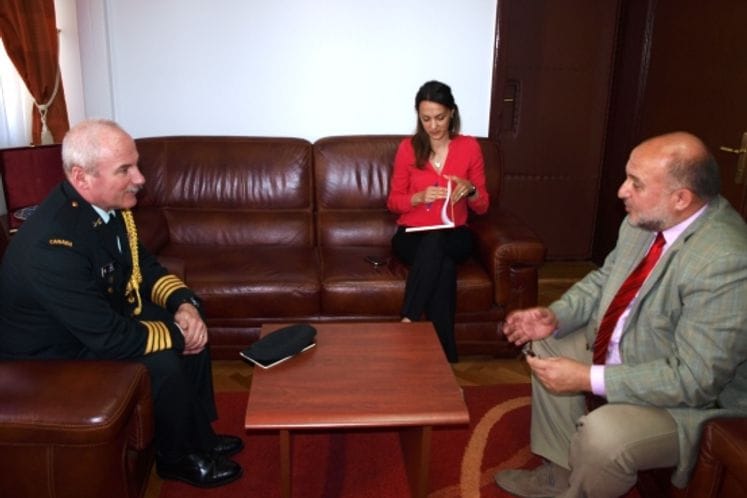 Nerezidenti izaslanik odbrane Kanade u oproštajnoj posjeti Ministarstvu odbrane