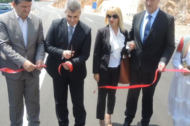 Saopštenje: Ministar Brajović otvorio rekonstruisanu dionicu puta na lokalitetu Kuside na magistralnom putu Nikšić – Vilusi