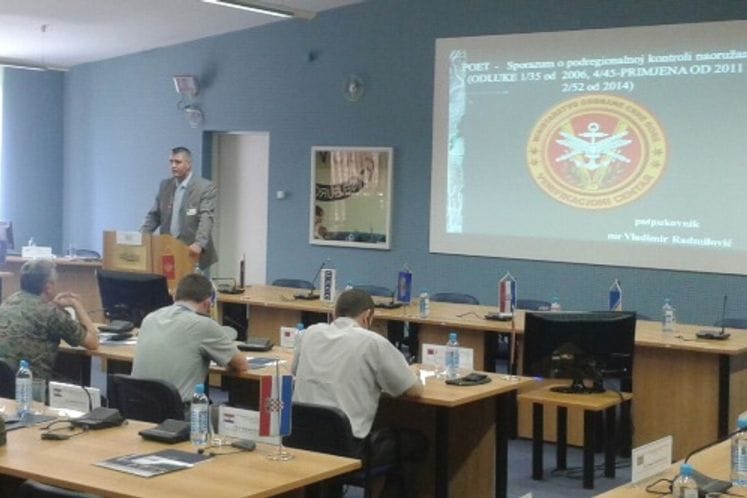 Učešće predstavnika Ministarstva odbrane na kursu o sprovođenju Sporazuma o Podregionalnoj kontroli naoružanja