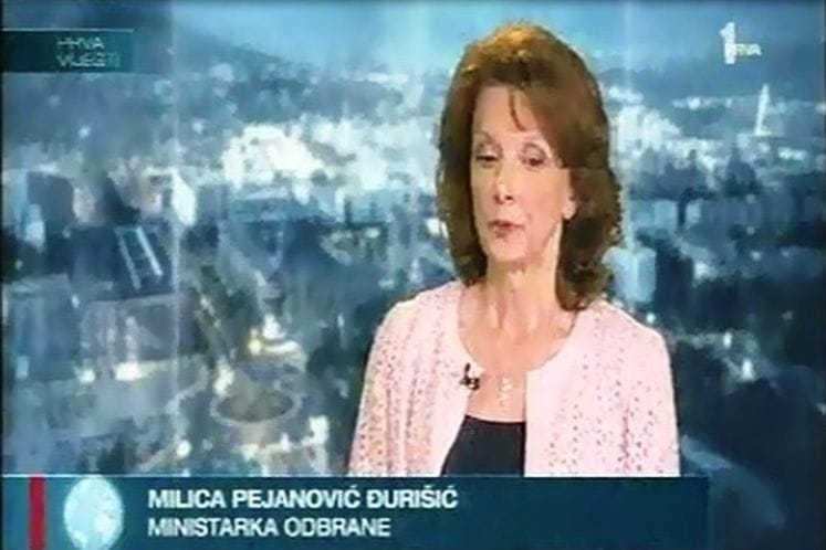 Ministar odbrane Milica Pejanović- Đurišić: Prepoznat napredak Crne Gore - TV PRVA, 19. JUN 2014. VIJESTI