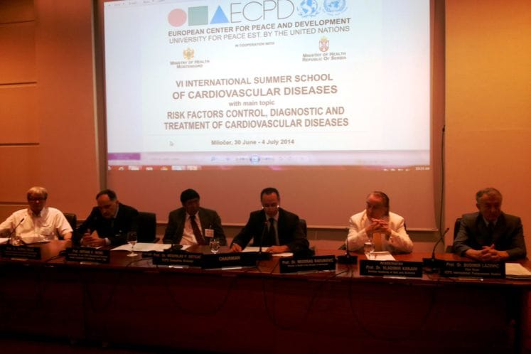 Generalni direktor Grbović govorio na otvaranju VI ECPD Međunarodne ljetnje škole o kardiovaskularnim bolestima