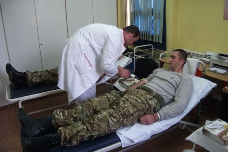 Pripadnici Vojske CG učestvovali su akciji dobrovoljnog davanja krvi