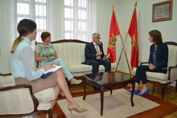 Ministar Pejanović-Đurišić sastala se sa šefom Delagacije Evropske unije u Crnoj Gori ambasadorom Mitjom Drobničem