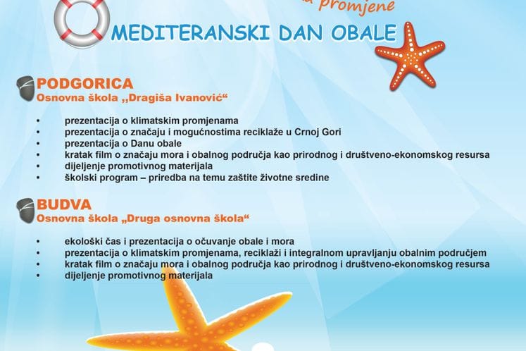 Saopštenje: Obilježava se Mediteranski dan obale 2014