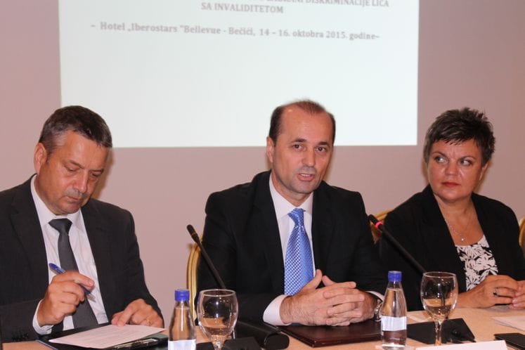 Radni skup ekspertskog tima o harmonizaciji propisa sa Zakonom o zabrani diskriminacije osoba sa invaliditetom započeo danas u Bečićima