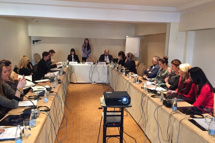 Uvodno izlaganje Edine Dešić Perazić, generalne direktorice za tržište rada i zapošljavanje na radionici "Kako unaprijediti zapošljavanje mladih u Crnoj Gori"