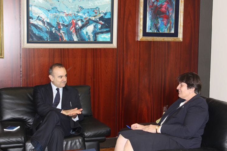 Ministarka Kovačević sastala se sa ambasadorom Italije NJ.E g-dinom Vinćencom Del Monakom