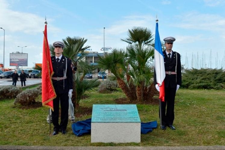 Svečana cremonija povodom 100 godišnjice potonuća francuske kontratorpiljerke „Dague“