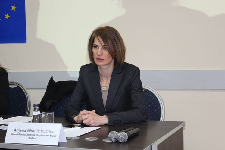 Izlaganje Arijene Nikolić-Vučinić na radionici Harmonizacija nacionalne legislative sa Direktivom 2013/55 EU