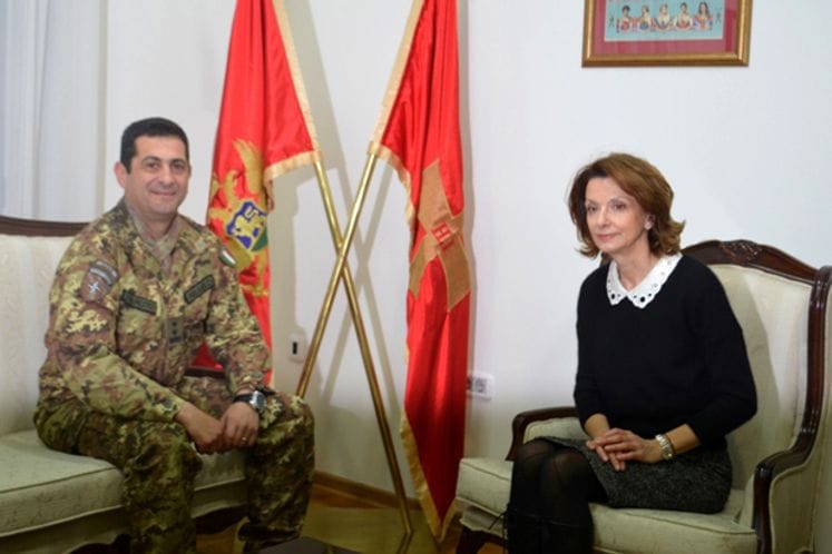 Ministar odbrane Pejanović-Đurišić sastala se sa komandantom KFOR general majorom Filjuolom