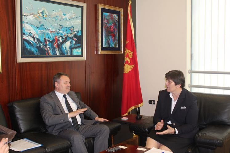 Susret ministra rada i socijalnog staranja Zorice Kovačević sa ambasadorom Republike Rumunije, Ferdinandom Nagijem