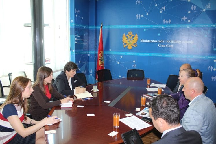 Susret ministra rada i socijalnog staranja Zorice Kovačević sa direktoricom Crnogorsko-ukrajinske biznis asocijacije Oksanom Sljusarenko