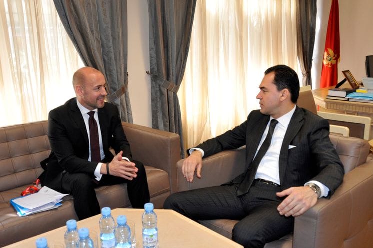 Saopštenje: Susret ministra pravde Zorana Pažina i šefa predstavništva UNICEF-a za Crnu Goru Bendžamina Perksa