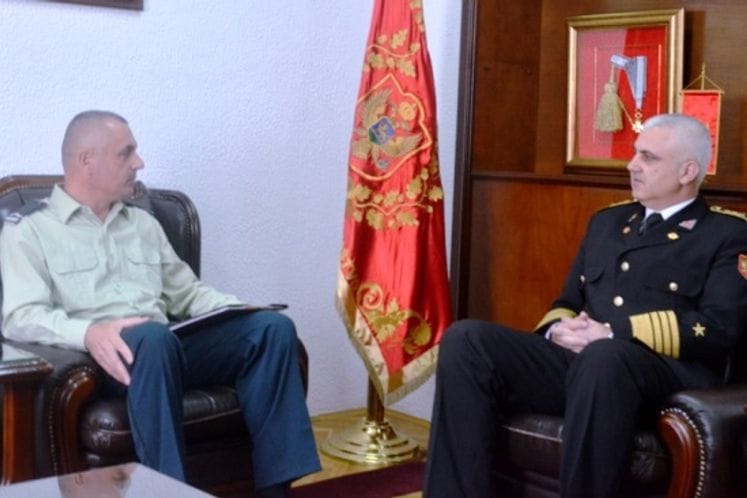 Admiral Samardžić primio je zastavnika Jokanovića povodom njegovog upućivanja na školovanje u SAD