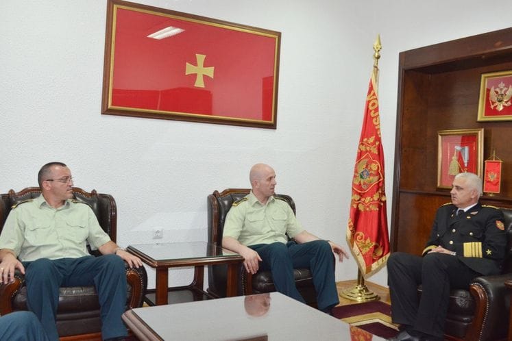 Admiral Samardžić primio ppuk Vuksanovića i majora Obradovića povodom upućivanja na usavršavanje u SAD