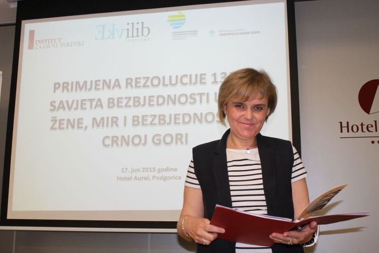 Primjena Rezolucije 1325 Savjeta bezbjednosti UN- Žene, mir i bezbjednost