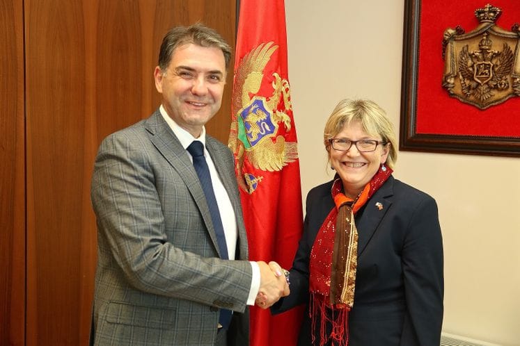 Saopštenje: Ministar Ivanović razgovarao sa ambasadorkom SAD u Crnoj Gori Margaret En Uehara