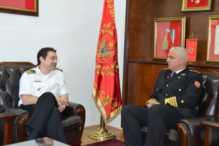 Načelnik Generalštaba VCG admiral Samardžić primio kapetana fregate Igora Vujačića