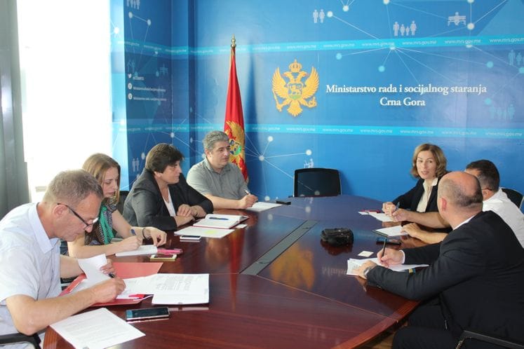 Susret ministarke rada i socijalnog staranja Zorice Kovačević sa novoimenovanom stalnom predstavnicom UNDP-a u Crnoj Gori, Fionom McCluney