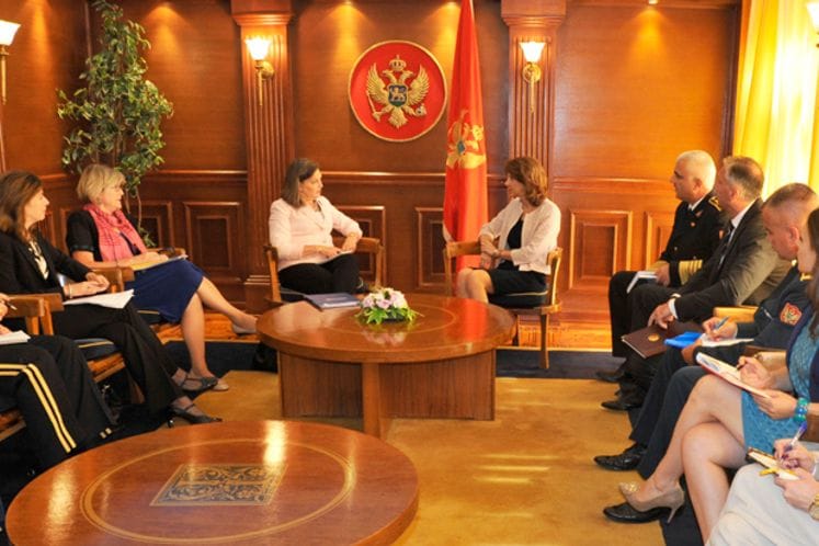 Ministar odbrane Pejanović-Đurišić sastala se sa pomoćnikom sekretara SAD za Evropu i Evroaziju Viktorijom Nuland