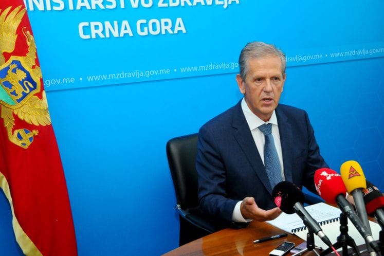 Konferencija za novinare ministra zdravlja prof.dr Budimira Šegrta