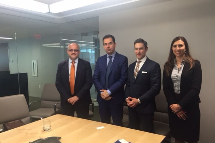 Susret ministra pravde Zorana Pažina sa Dejmonom Vilsonom, izvršnim potpredsjednikom Atlantskog savjeta