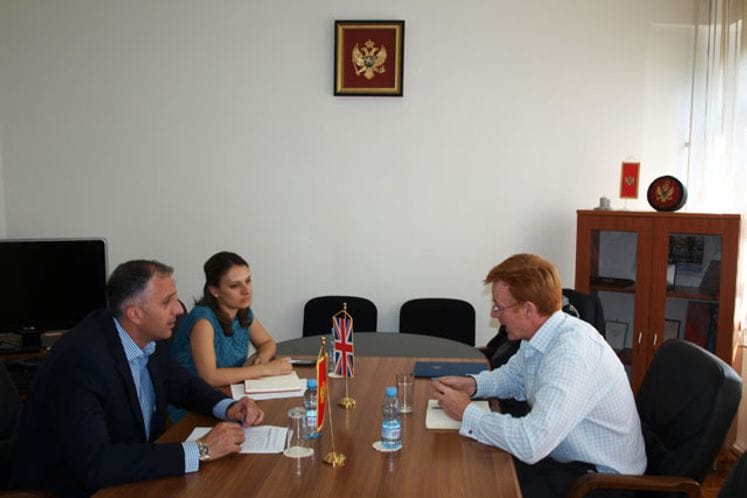 Izaslanik odbrane UK Velike Britanije i Sjeverne Irske pukovnik Fitzgibbon boravio u nastupnoj posjeti Ministarstvu odbrane Crne Gore