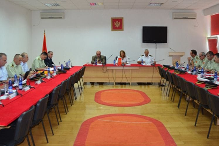 Održana sjednica Kolegijuma načelnika Generalštaba Vojske Crne Gore u proširenom sastavu