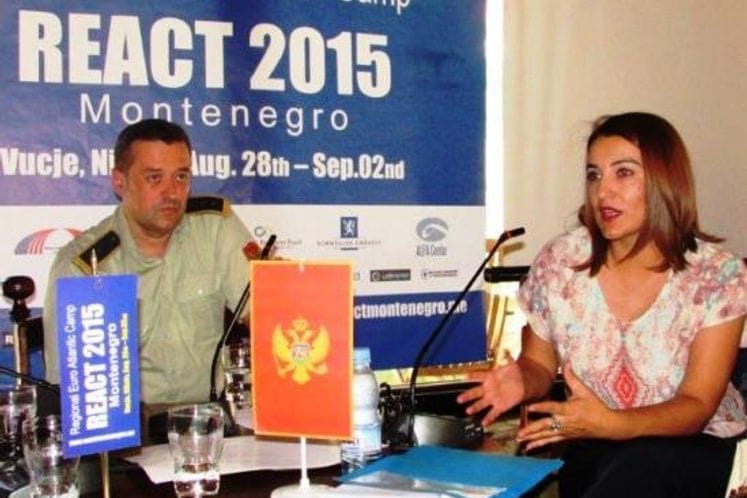 Polaznicima kampa REACT 2015 predstavljen Plna integriteta Ministarstva odbrane i Vojske Crne Gore
