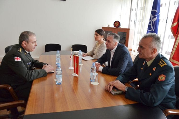 Nerezidentni izaslanik odbrane Gruzije u Crnoj Gori, pukovnik Mamulašvili, u posjeti Ministarstvu odbrane