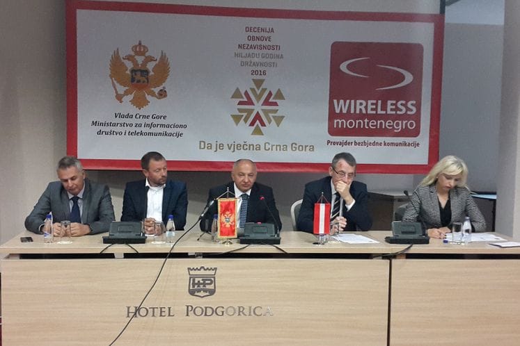 Potpredsjednik Lazović govorio na konferenciji za medije povodom puštanja u rad besplatnog interneta u NP Lovćen