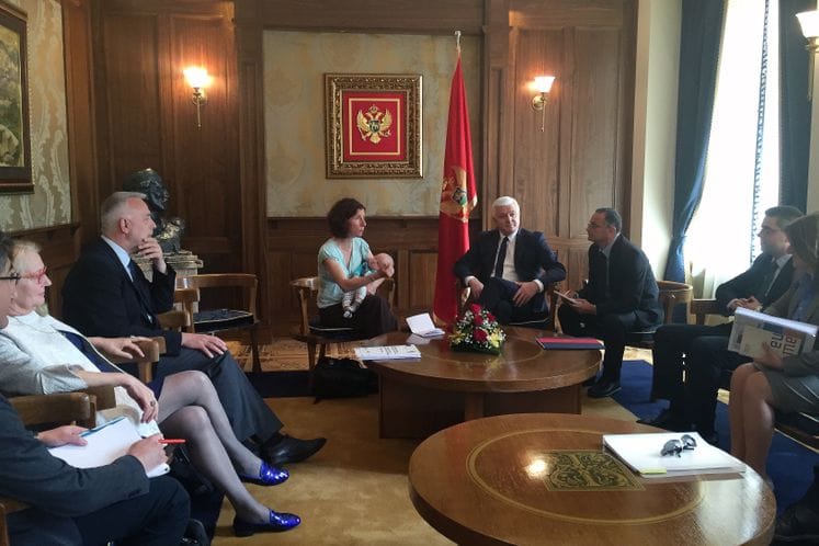 Potpredsjednik Marković primio delegaciju Parlamentarnog odbora EU i Crne Gore za stabilizaciju i pridruživanje: Integraciona politika Crne Gore - politika vizije koja doprinosi regionalnoj stabilnosti