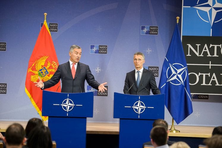PV Milo Đukanović i GS NATO-a Jens Stoltenberg: Konferencija za medije nakon potpisivanja protokola o pristupanju Crne Gore