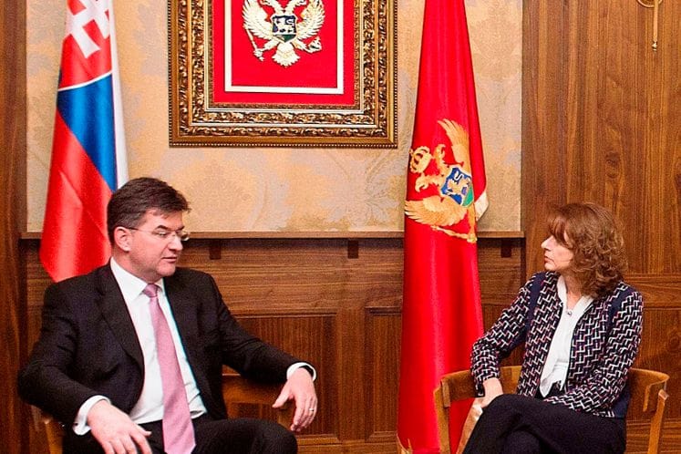 Razgovori Pejanović-Đurišić - Lajčak: Crna Gora kredibilan partner međunarodnoj zajednici