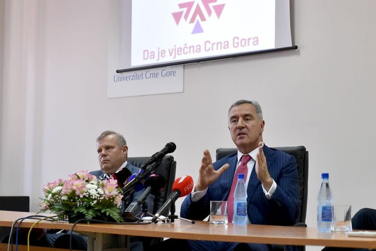Predsjednik Vlade Milo Đukanović održao predavanje studentima FPN