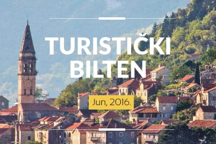 Turistički bilten, jun 2016.