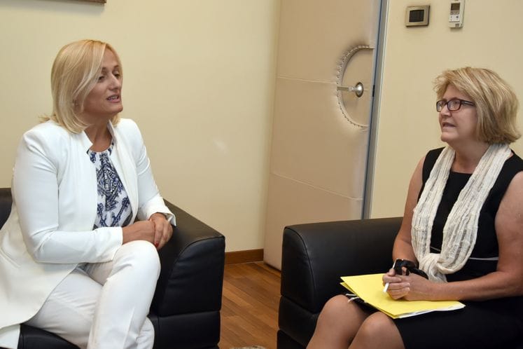 Potpredsjednica Vlade Azra Jasavić sastala se sa ambasadorkom SAD Margaret En Ueharom