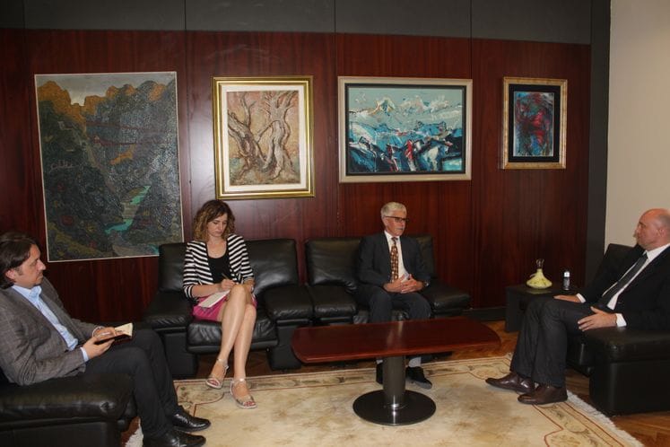 SAOPŠTENJE: Oproštajna posjeta šefa Delegacije Mitje Drobniča Ministarstvu rada i socijalnog staranja