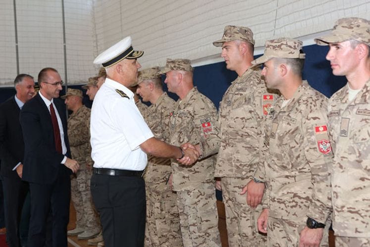 Svečano dočekan IV kontingent Vojske Crne Gore iz Avganistana