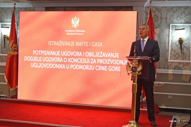 Potpisan Ugovor o koncesiji za proizvodnju ugljovodonika u podmorju Crne Gore