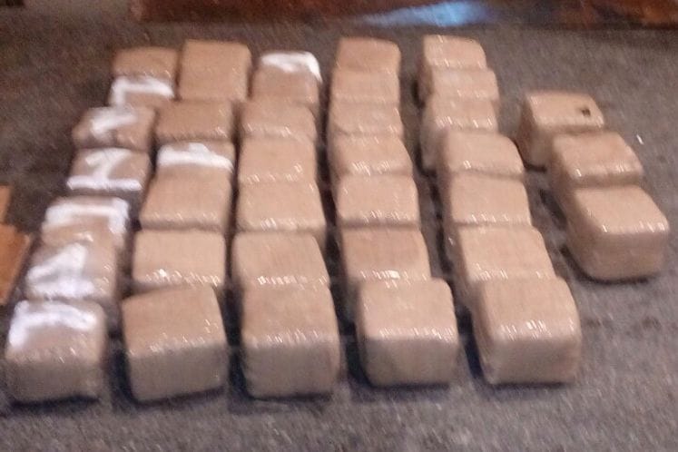 Policijski i carinski službenici u teretnom motornom vozilu na GP Božaj otkrili i oduzeli oko 40 kg skanka; osumnjičeno lice lišeno slobode