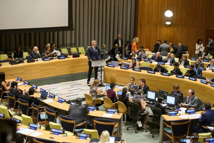 Session of UN General Assembly in New York: Speech by Prime Minister Đukanović at Summit on Refugees and Migrants
