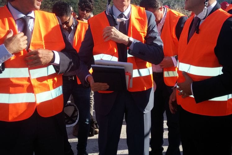 Saopštenje: Ministar Brajović sa delegacijom italijanskih privrednika na gradilištu mosta Moračica