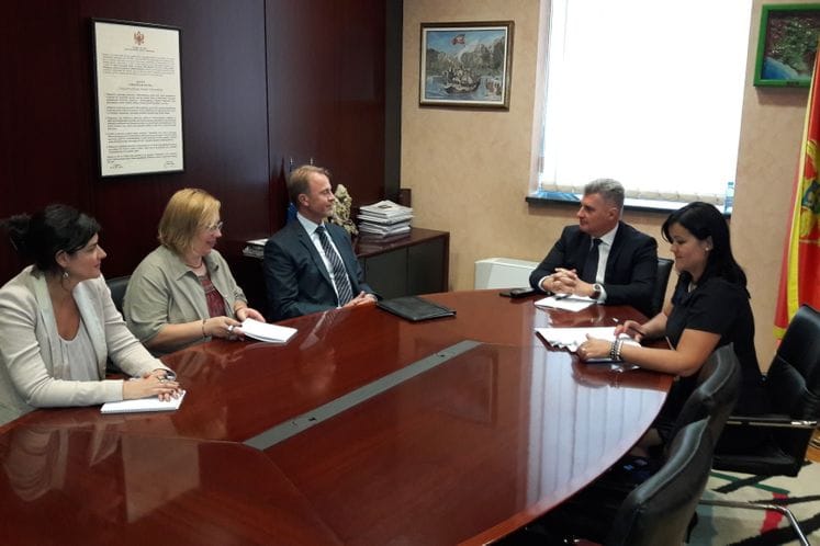 Saopštenje: Susret ministar saobraćaja i pomorstva Ivan Brajović- ambasador EU u Crnoj Gori Aivo Orav